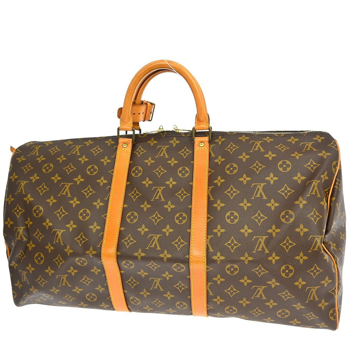 Louis Vuitton Louis Vuitton Keepall Bag Monogram Canvas Brown Canvas Travel Bag Bag (Pre-Loved)