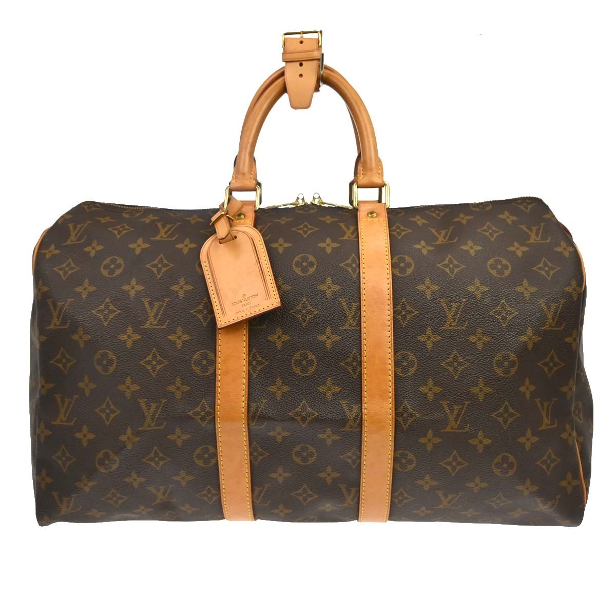 Louis Vuitton Louis Vuitton Keepall Bag Monogram Canvas Brown Canvas Travel Bag Bag (Pre-Loved)