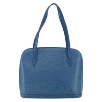 Louis Vuitton Lussac Handbag Epi Leather Blue Leather Shoulder Bag Bag (Pre-Loved)