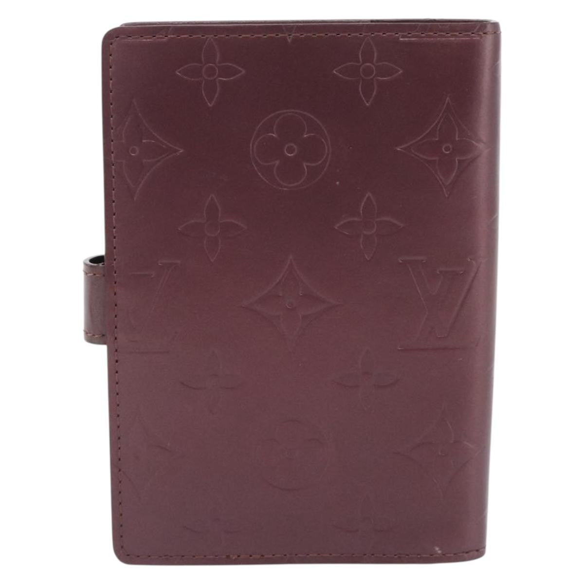 Louis Vuitton Agenda Cover Monogram Canvas Purple Canvas Clutche & Pouche Bag (Authentic Pre-Loved)