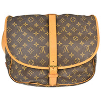 Louis Vuitton Louis Vuitton Saumur Handbag Monogram Canvas Brown Canvas Shoulder Bag Bag (Pre-Loved)