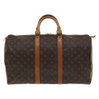 Louis Vuitton Louis Vuitton Keepall Bag Monogram Canvas Brown Canvas Travel Bag Bag (Pre-Loved)