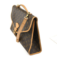 Louis Vuitton Beverly Briefcase Monogram Canvas Brown Canvas Briefcase Bag (Authentic Pre-Loved)