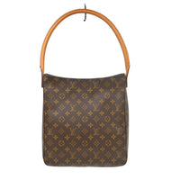 Louis Vuitton Monogram Looping Handbag Monogram Canvas Brown Canvas Shoulder Bag Bag (Pre-Loved)