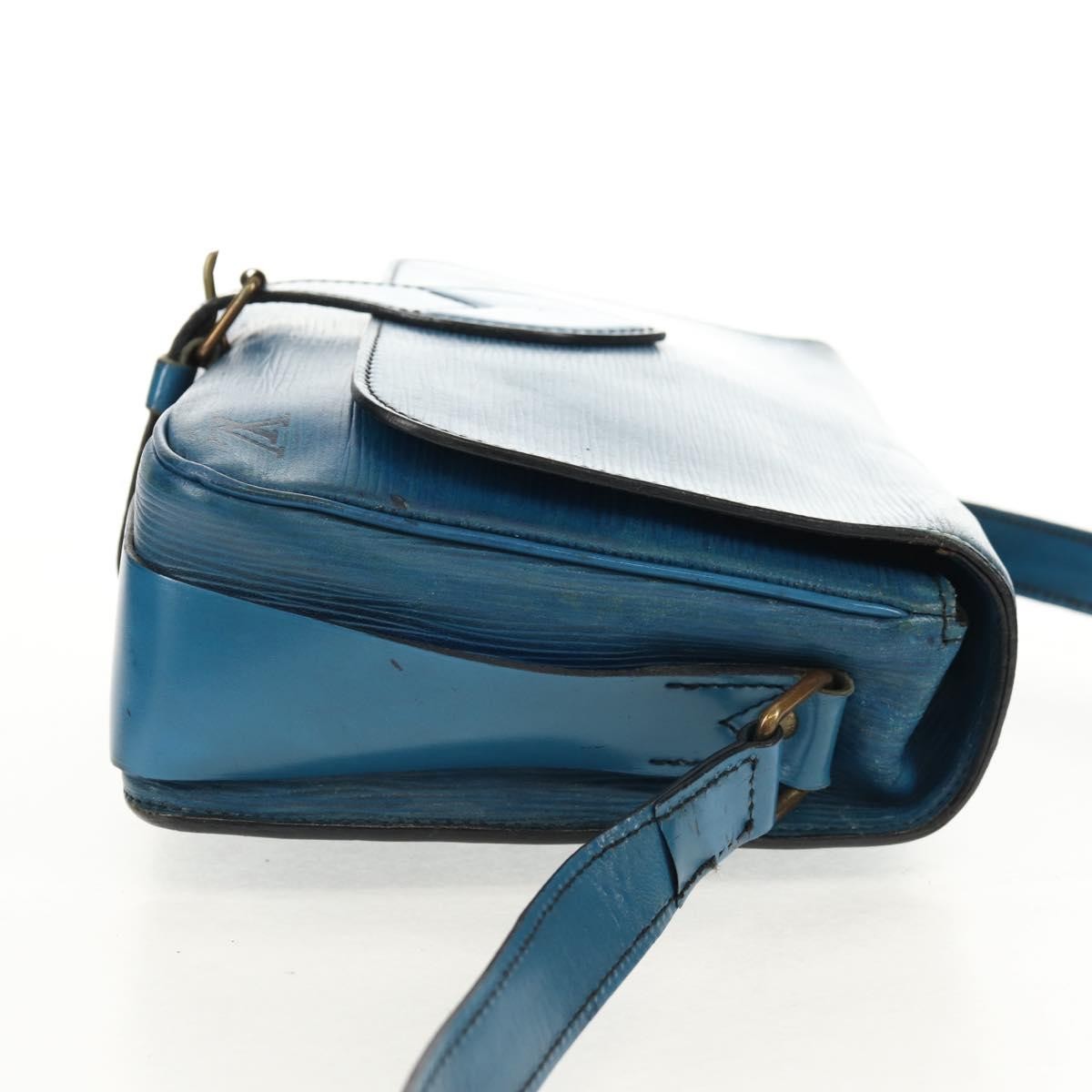 Louis Vuitton Cartouchiere Handbag Epi Leather Blue Leather Shoulder Bag Bag (Pre-Loved)