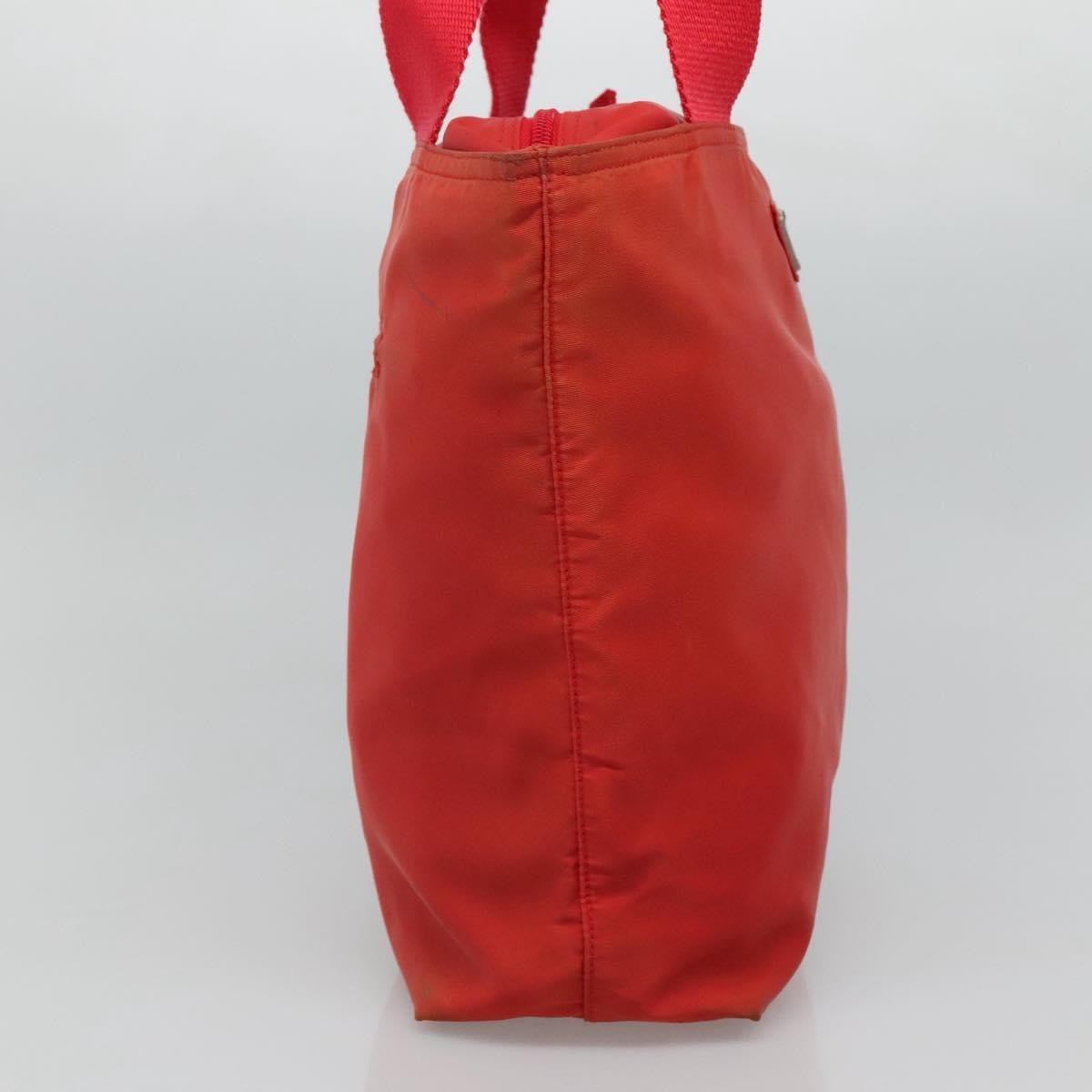 Prada Vintage Zip Tote Tessuto Red Nylon Tote Bag Bag (Authentic Pre-Loved)