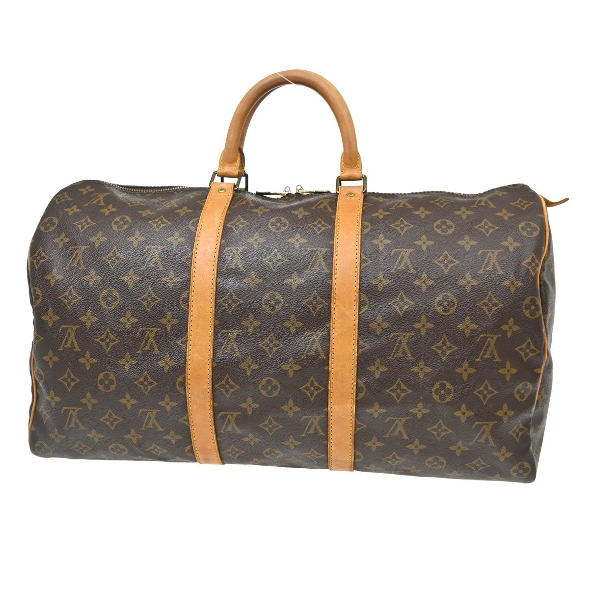 Louis Vuitton Louis Vuitton Keepall Bag Monogram Canvas Brown Canvas Travel Bag Bag (Authentic Pre-Loved)
