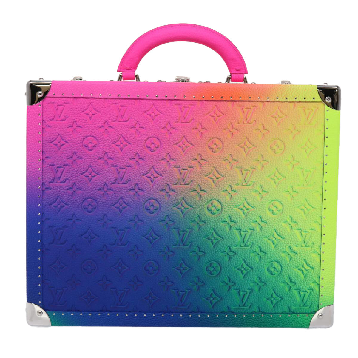 Louis Vuitton Cotteville Trunk Limited Edition Illusion Monogram Taurillon Leather Multicolour Pvc Bag (Pre-Loved)
