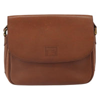 Burberry Vintage Shoulder Bag Leather Brown Leather Shoulder Bag Bag (Authentic Pre-Loved)