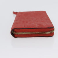 Louis Vuitton Portefeuille Zippy Monogramme Empreinte Monogramme Empreinte Orange Leather Wallets Accessory (Authentic Pre-Loved)
