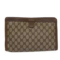 Gucci Sherry Line Pouch Canvas Beige Canvas Clutche & Pouche Bag (Pre-Loved)