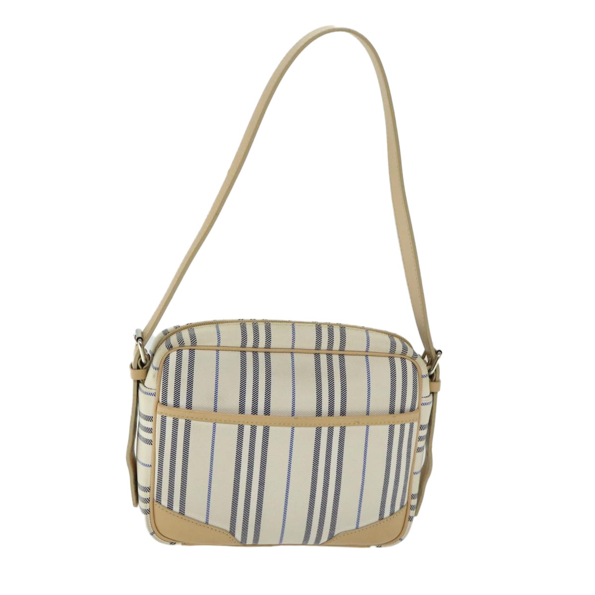 Burberry Nova Check Shoulder Bag Canvas Beige Canvas Shoulder Bag Bag (Pre-Loved)