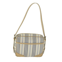 Burberry Nova Check Shoulder Bag Canvas Beige Canvas Shoulder Bag Bag (Pre-Loved)