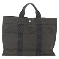 Hermes Fourre-Tout Herline Fourre-Tout Herline Gray Canvas Tote Bag Bag (Authentic Pre-Loved)