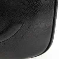 Chanel Chanel Vintage Timeless Zip Around Vanity Case Caviar Black Leather Clutche & Pouche Bag (Pre-Loved)