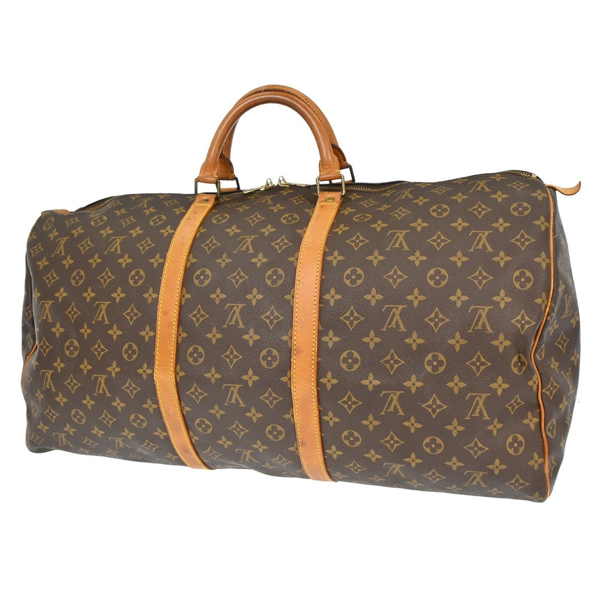 Louis Vuitton Louis Vuitton Keepall Bag Monogram Canvas Brown Canvas Travel Bag Bag (Pre-Loved)