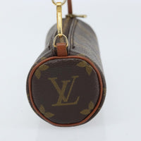 Louis Vuitton Papillon Pochette Monogram Canvas Brown Canvas Clutche & Pouche Bag (Authentic Pre-Loved)