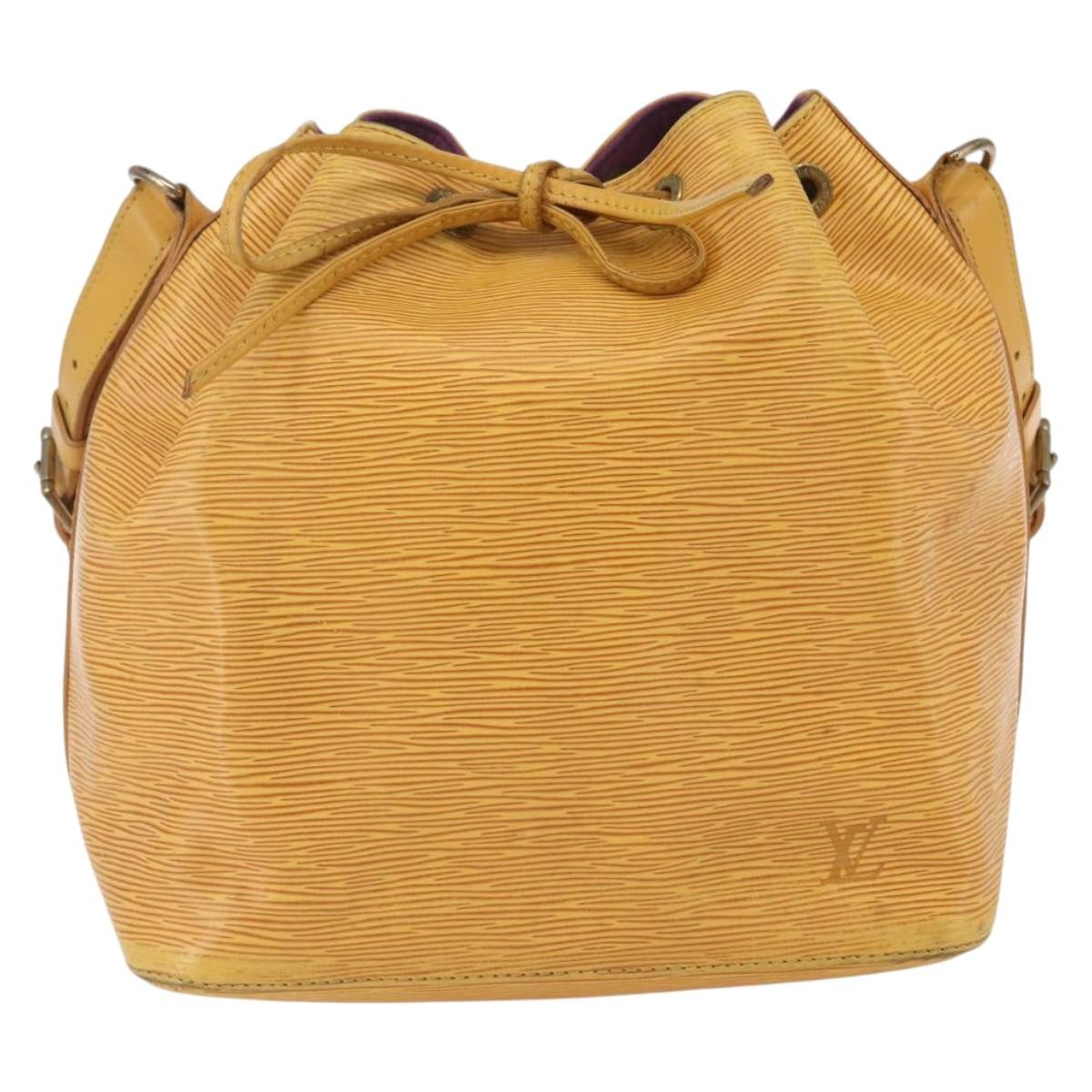 Louis Vuitton Petit Noe Handbag Epi Leather Yellow Leather Shoulder Bag Bag (Pre-Loved)