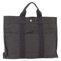 Hermes Fourre Tout Tote Canvas Gray Canvas Bag (Pre-Loved)
