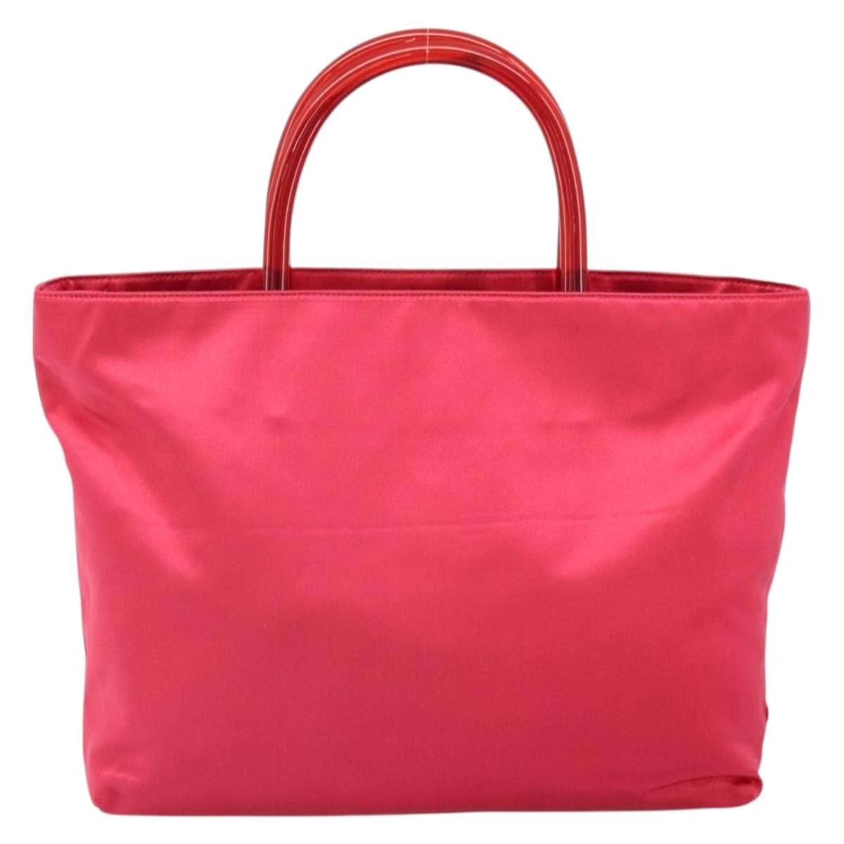 Prada Vintage Handbag Satin Red Satin Handbag (Authentic Pre-Loved)