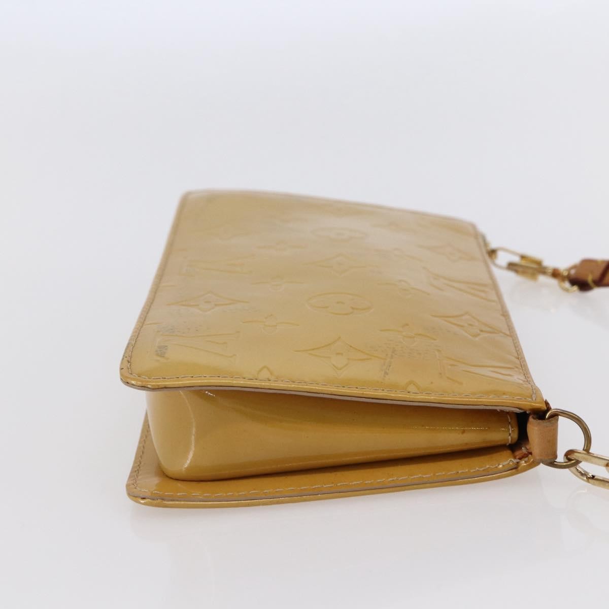 Louis Vuitton Lexington Pochette Monogram Vernis Beige Patent_Leather Clutche & Pouche Bag (Authentic Pre-Loved)