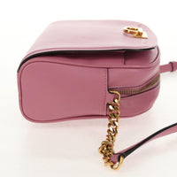 Salvatore Ferragamo Gancini Shoulder Bag Leather Pink Leather Shoulder Bag Bag (Authentic Pre-Loved)