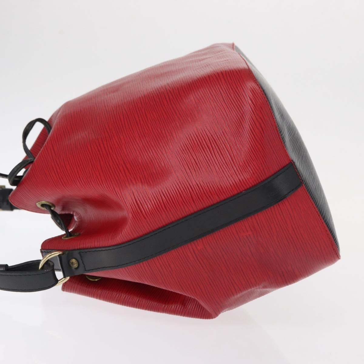Louis Vuitton Bicolor Petit Noe Handbag Epi Leather Red Leather Shoulder Bag Bag (Authentic Pre-Loved)