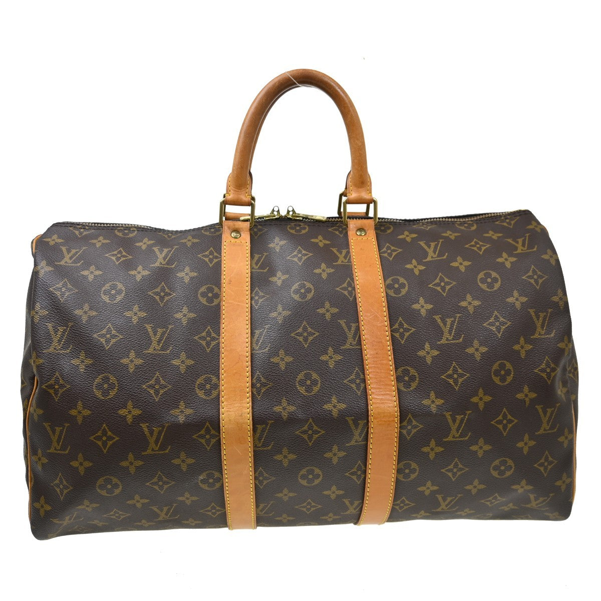 Louis Vuitton Louis Vuitton Keepall Bag Monogram Canvas Brown Canvas Travel Bag Bag (Authentic Pre-Loved)