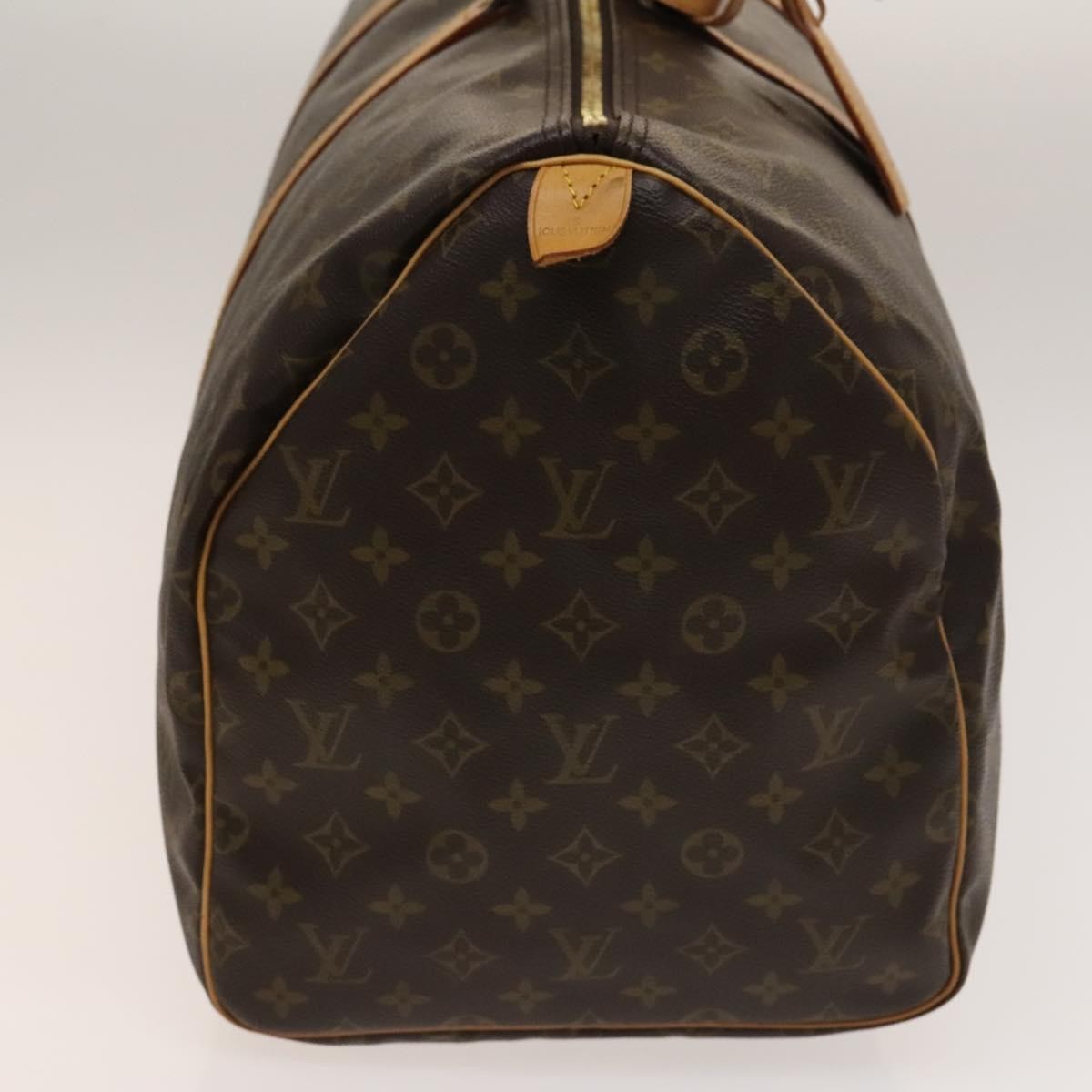 Louis Vuitton Keepall Bag Monogram Canvas Brown Canvas Travel Bag Bag (Pre-Loved)