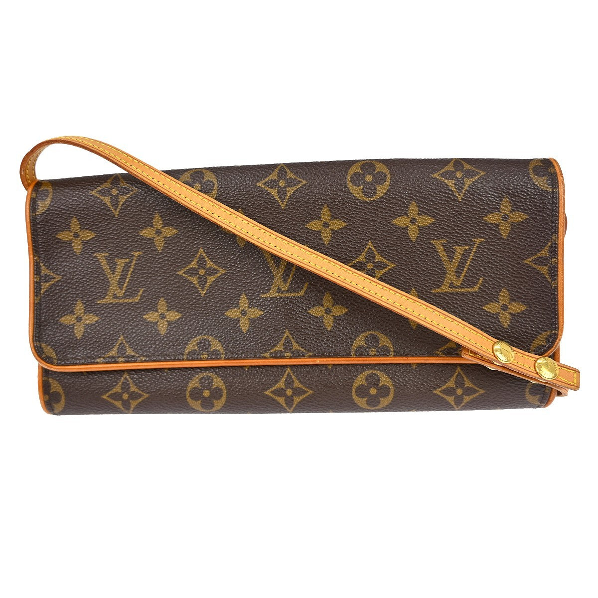 Louis Vuitton Twin Handbag Monogram Canvas Brown Canvas Clutche & Pouche Bag (Pre-Loved)