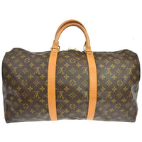 Louis Vuitton Louis Vuitton Keepall Bag Monogram Canvas Brown Canvas Travel Bag Bag (Authentic Pre-Loved)