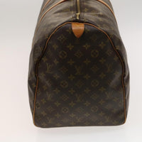 Louis Vuitton Keepall Bag Monogram Canvas Brown Canvas Travel Bag Bag (Pre-Loved)