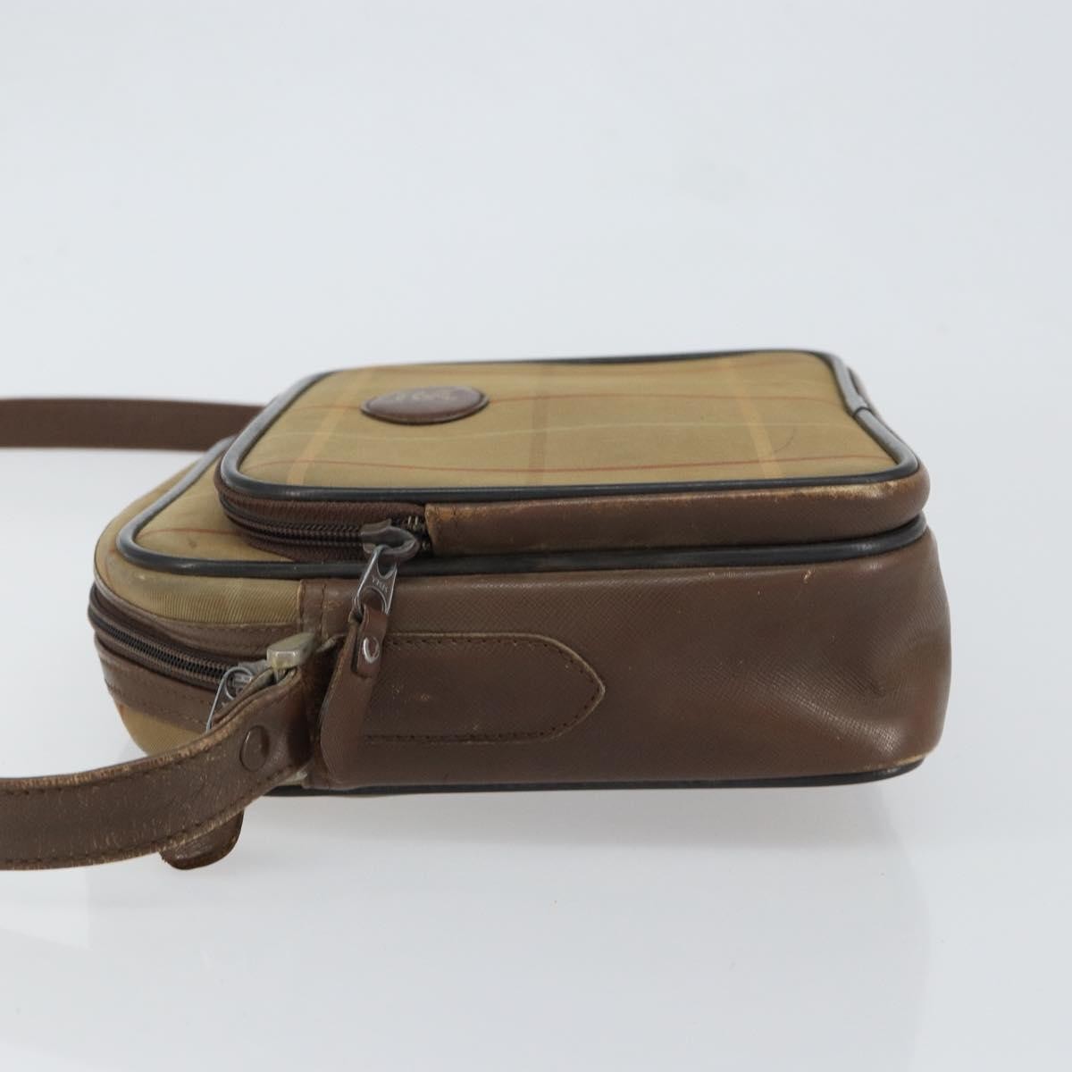 Burberry Nova Check Shoulder Bag Canvas Beige Canvas Shoulder Bag Bag (Authentic Pre-Loved)