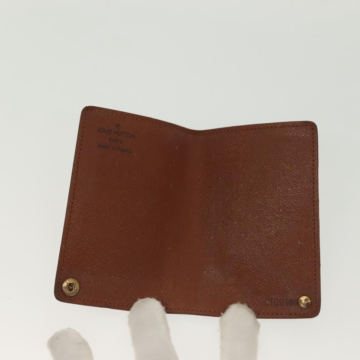 Louis Vuitton Louis Vuitton Porte Cartes Pression Card Case Monogram Canvas Brown Canvas Card Holders Accessory (Pre-Loved)