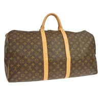 Louis Vuitton Louis Vuitton Keepall Bag Monogram Canvas Brown Canvas Travel Bag Bag (Pre-Loved)