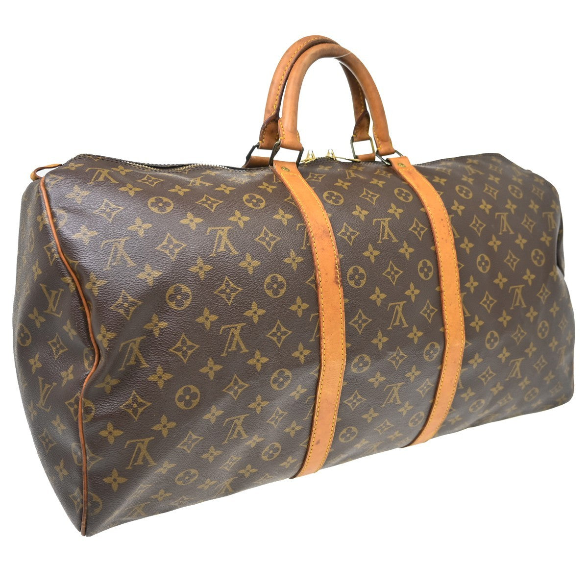 Louis Vuitton Louis Vuitton Keepall Bag Monogram Canvas Brown Canvas Travel Bag Bag (Authentic Pre-Loved)