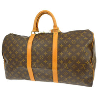 Louis Vuitton Louis Vuitton Keepall Bag Monogram Canvas Brown Canvas Travel Bag Bag (Pre-Loved)