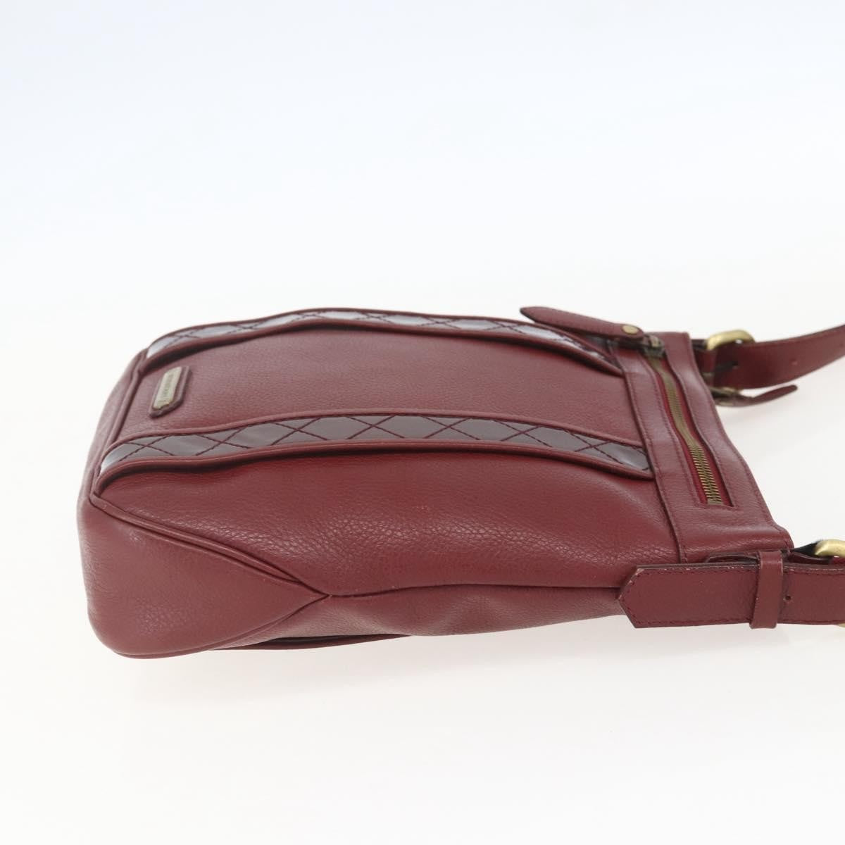 Burberry Vintage Shoulder Bag Leather Red Leather Shoulder Bag Bag (Authentic Pre-Loved)