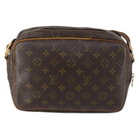 Louis Vuitton Reporter Bag Monogram Canvas Brown Canvas Shoulder Bag Bag (Pre-Loved)