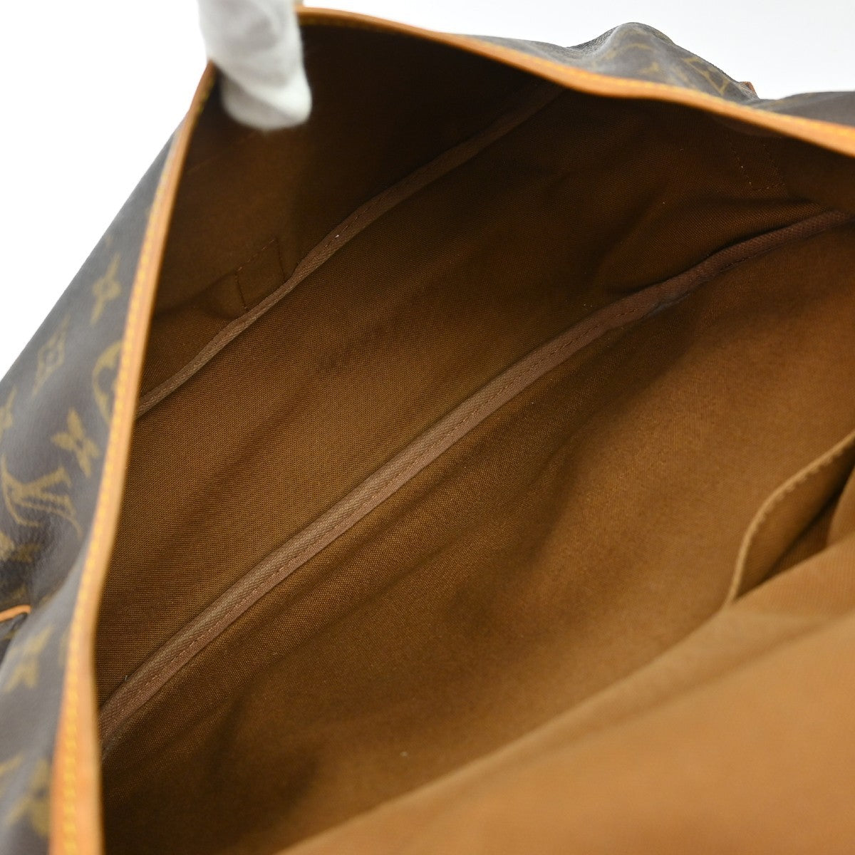 Louis Vuitton Louis Vuitton Saumur Handbag Monogram Canvas Brown Canvas Shoulder Bag Bag (Pre-Loved)