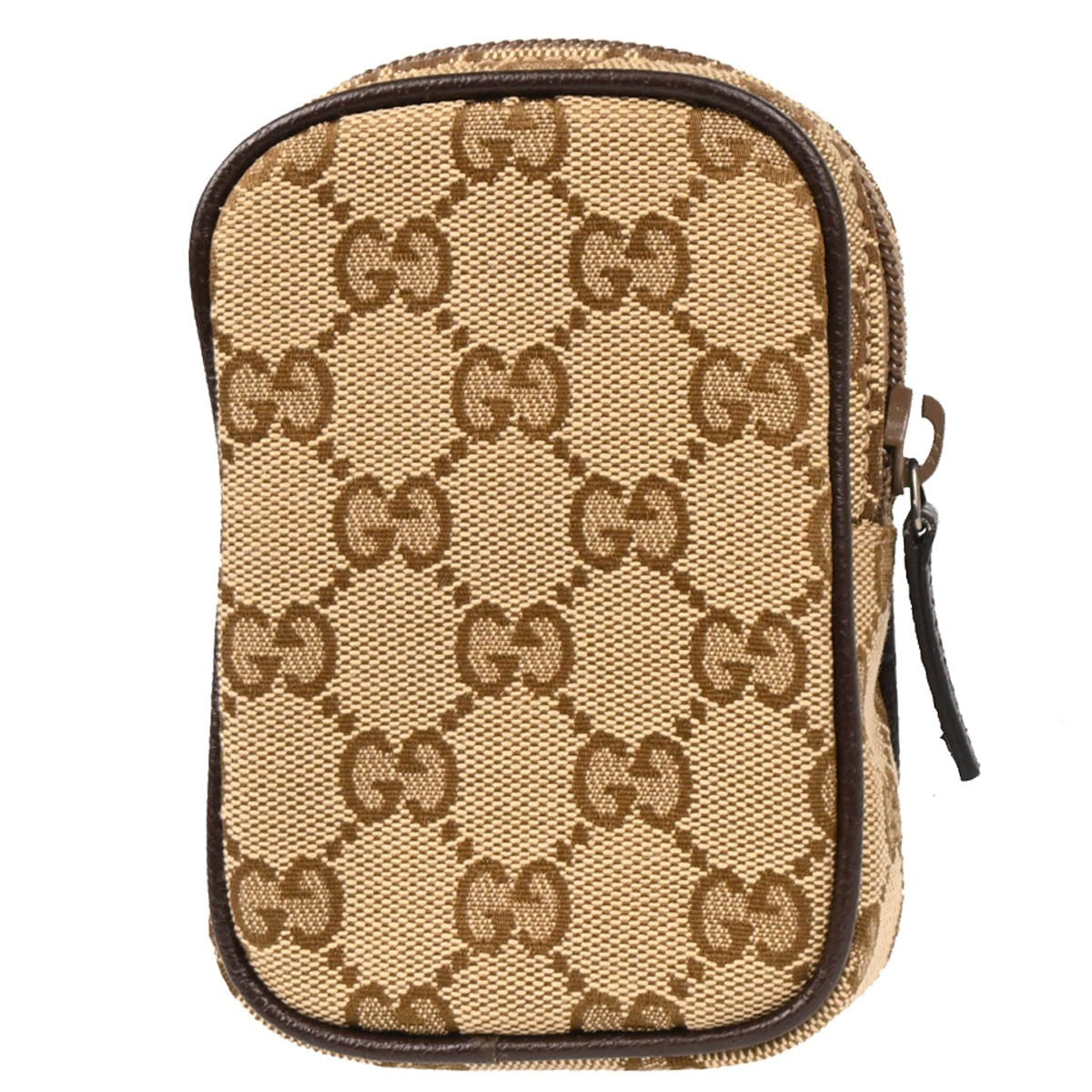 Gucci Gg Marmont Cigarette Case Matelasse Leather Beige Canvas Clutche & Pouche Bag (Pre-Loved)