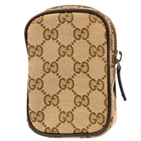 Gucci Gg Marmont Cigarette Case Matelasse Leather Beige Canvas Clutche & Pouche Bag (Pre-Loved)