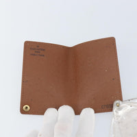 Louis Vuitton Porte Cartes Pression Card Case Monogram Canvas Brown Canvas Card Holders Accessory (Authentic Pre-Loved)