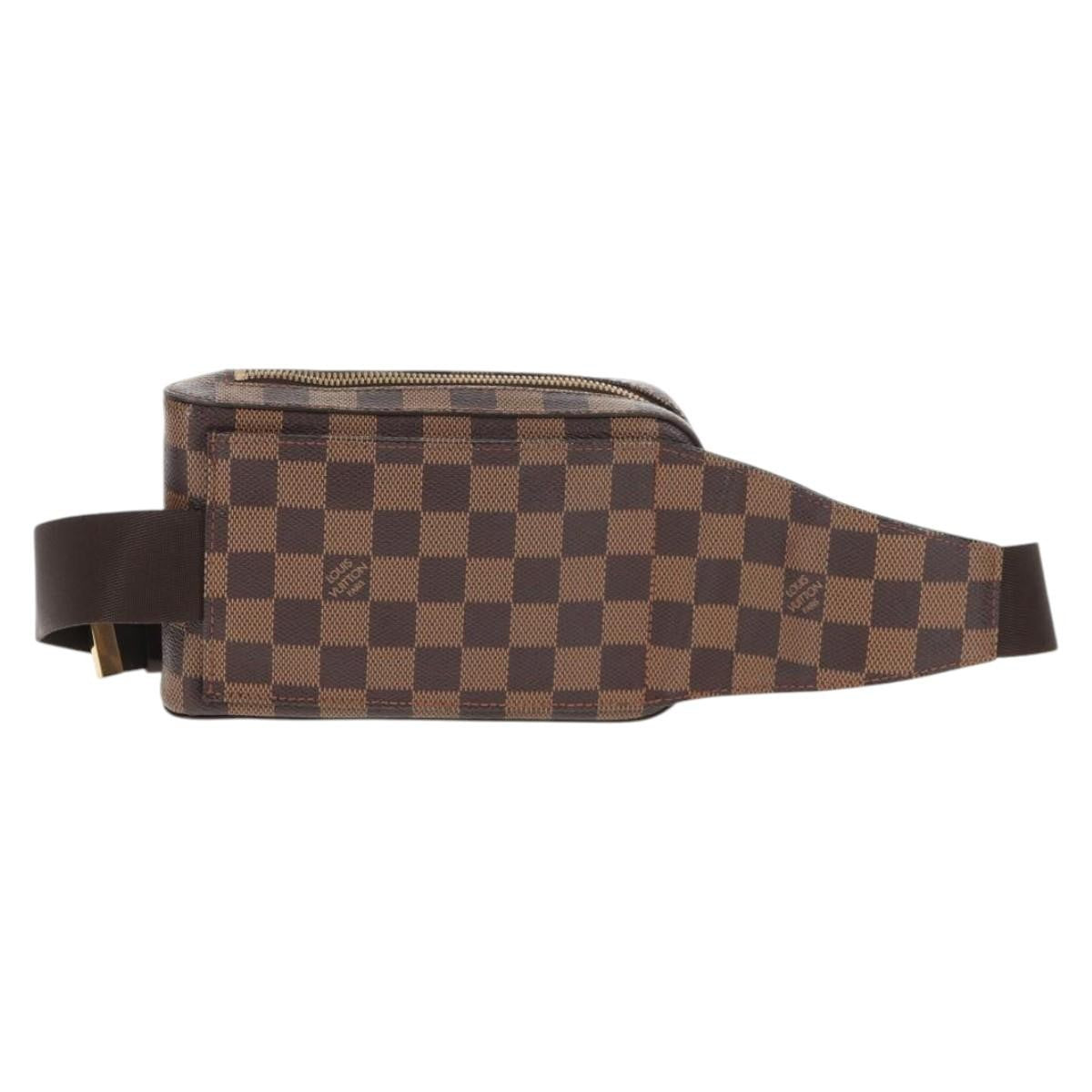 Louis Vuitton Geronimos Waist Bag Damier Brown Canvas Shoulder Bag Bag (Authentic Pre-Loved)