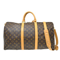 Louis Vuitton Louis Vuitton Keepall Bandouliere Bag Monogram Canvas Brown Canvas Travel Bag Bag (Pre-Loved)