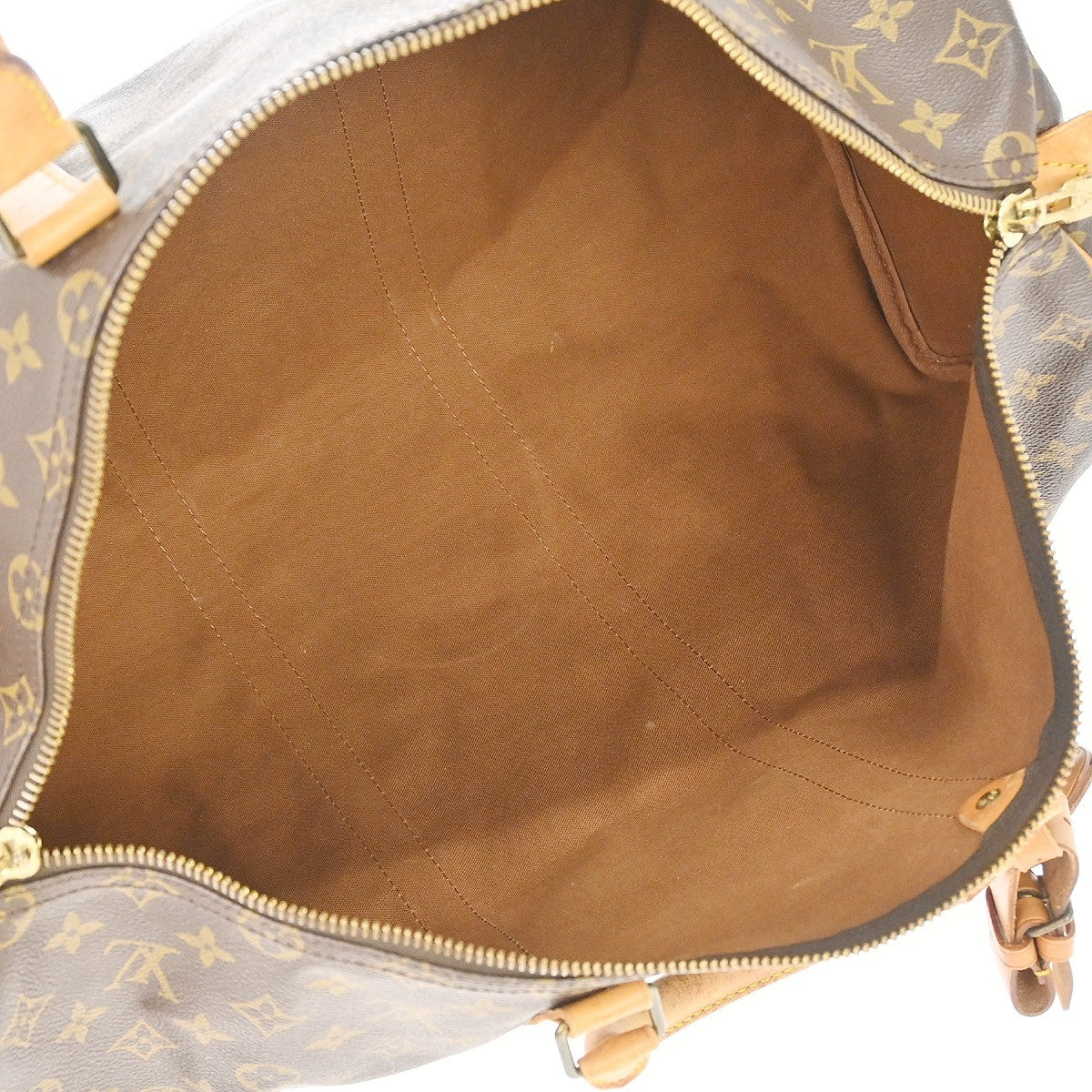 Louis Vuitton Keepall Bag Monogram Canvas Brown Canvas Travel Bag Bag (Authentic Pre-Loved)