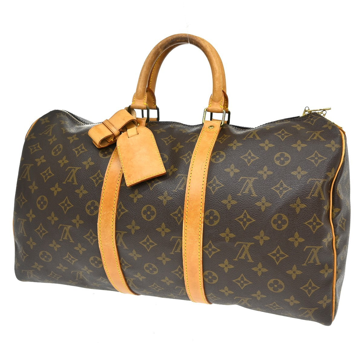 Louis Vuitton Louis Vuitton Keepall Bag Monogram Canvas Brown Canvas Travel Bag Bag (Authentic Pre-Loved)