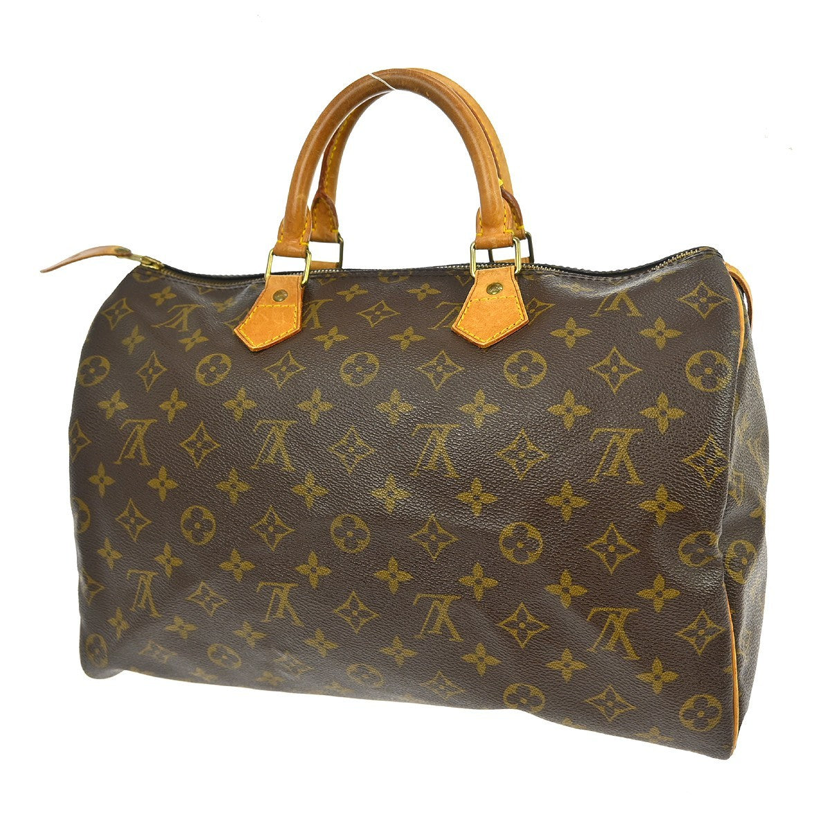 Louis Vuitton Louis Vuitton Speedy Handbag Monogram Canvas Brown Canvas Handbag (Authentic Pre-Loved)