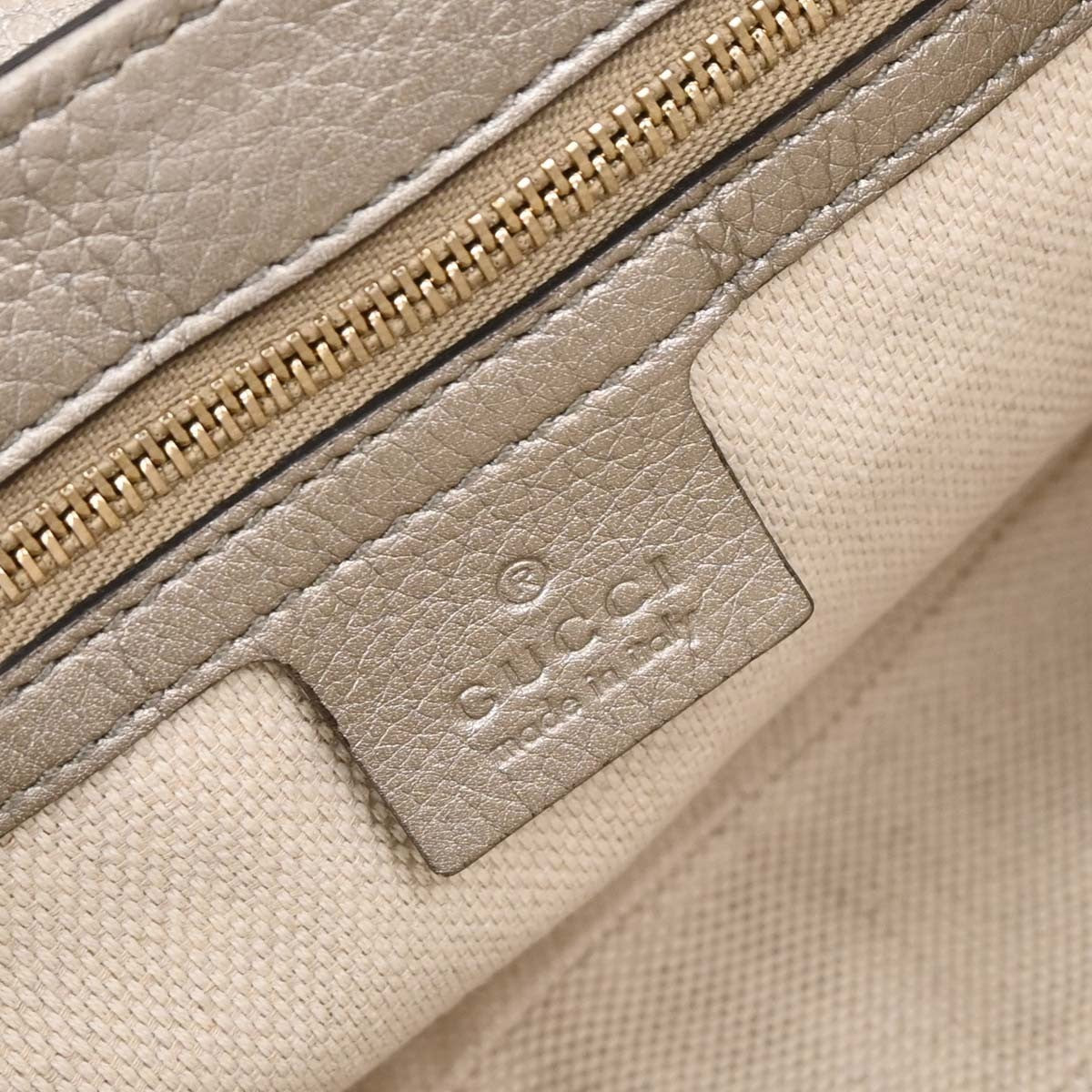 Gucci Soho Chain Crossbody Bag Leather Gold Leather Shoulder Bag Bag (Authentic Pre-Loved)