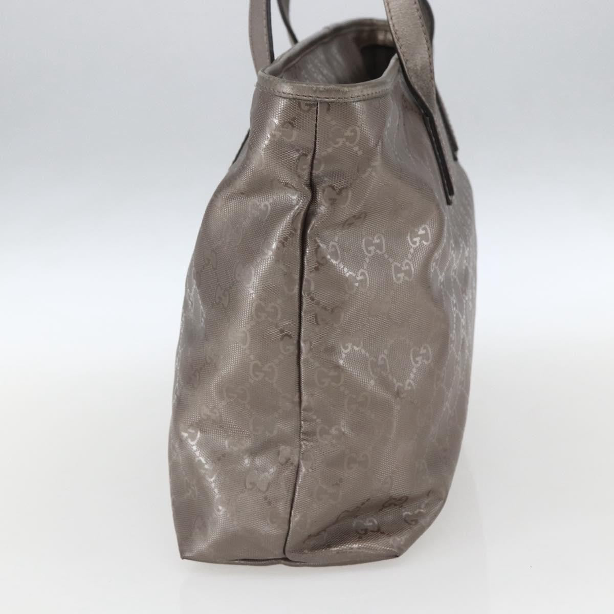 Gucci Gucci Plus Tote Gg Imprime Silver Pvc Tote Bag Bag (Pre-Loved)